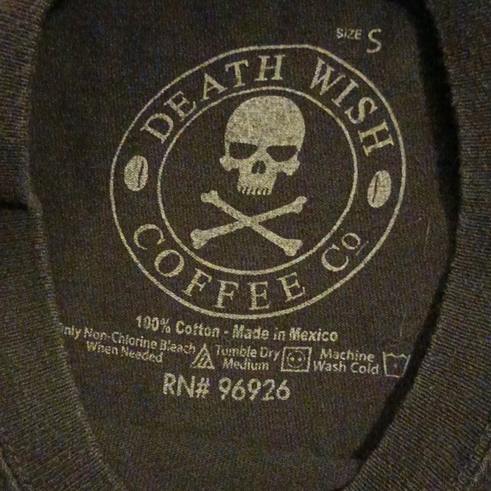 Black Death Wish Coffee T-Shirt for Men - Picture 2 of 2